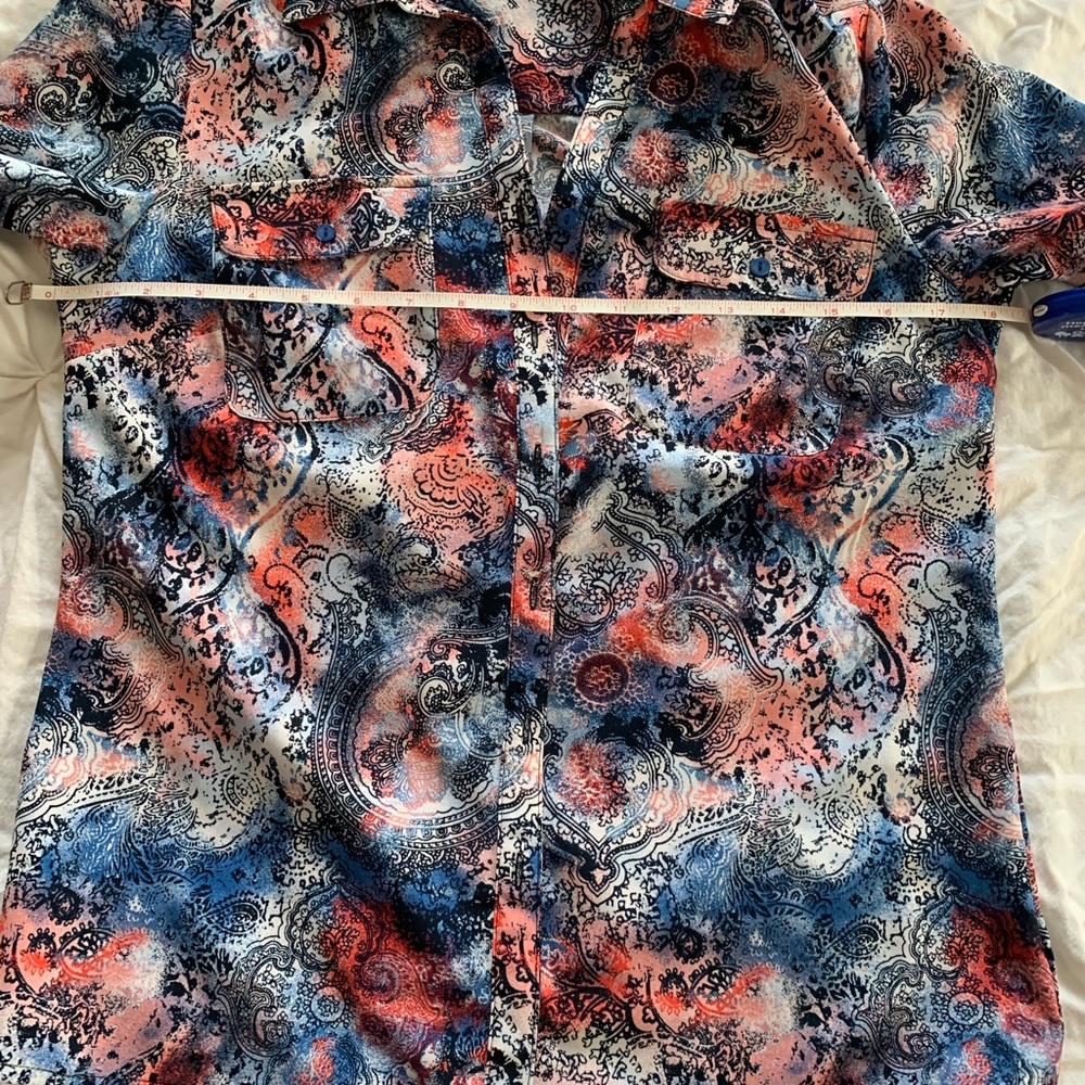 Notations Button Down With Paisley Pattern - Picture 12 of 15